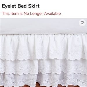 EUC Pottery Barn Kids Eyelet Cribskirt